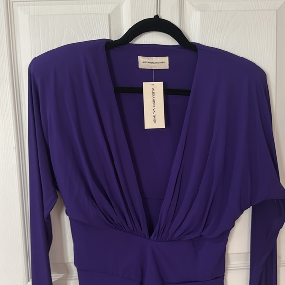 NWT Alexandre Vauthier Purple Women's Dress size 40 - Picture 5 of 6